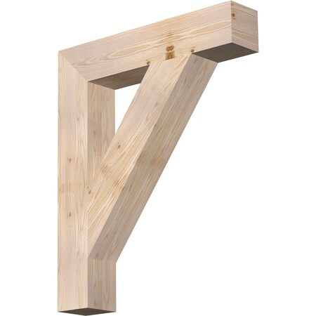 Ekena Millwork Traditional Block Smooth Bracket, Douglas Fir, 5 1/2"W x 30"D x 36"H BKT06X30X36TRA05SDF
